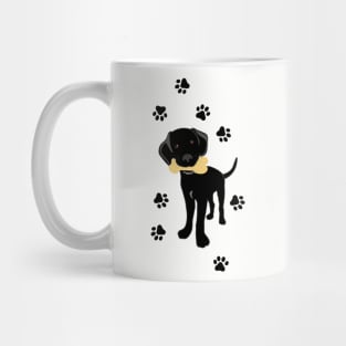 Cute Black Lab Puppy Mug